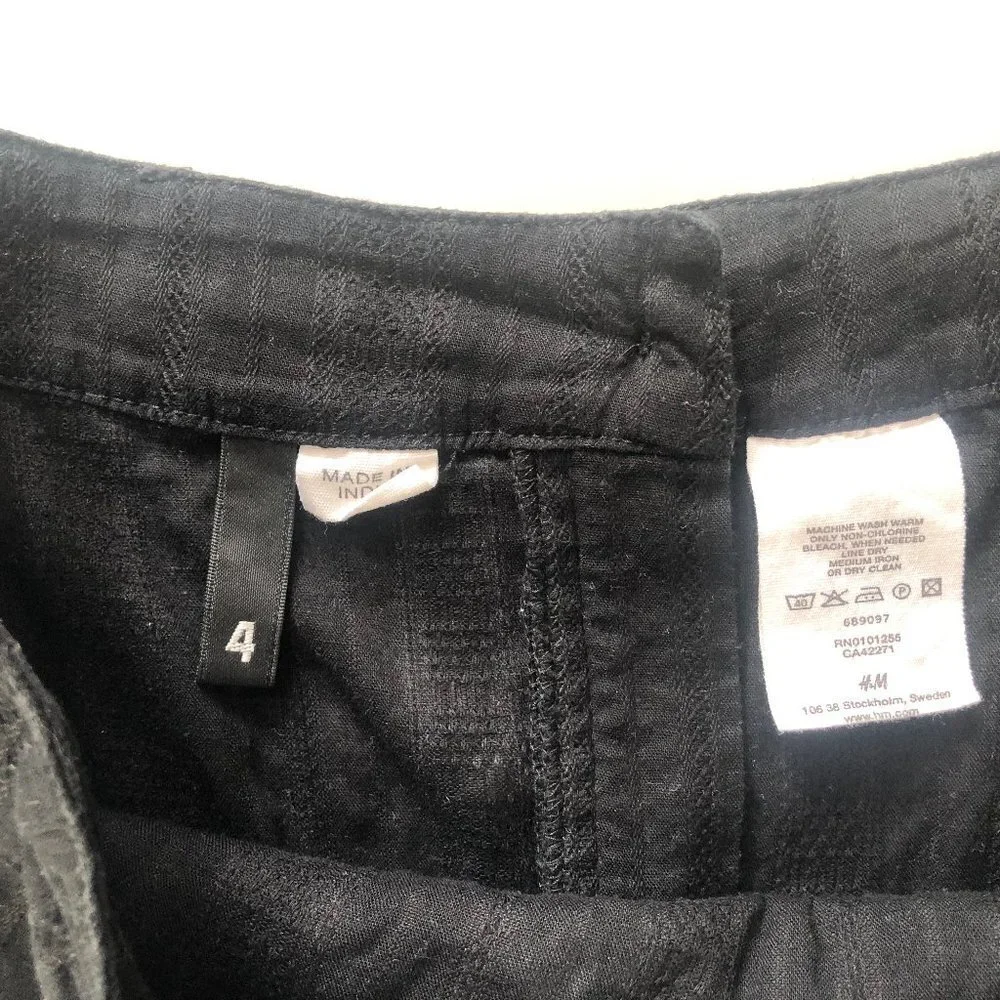 H&M Women's Black Frilly Skirt Size 4 - Picture 5 of 5